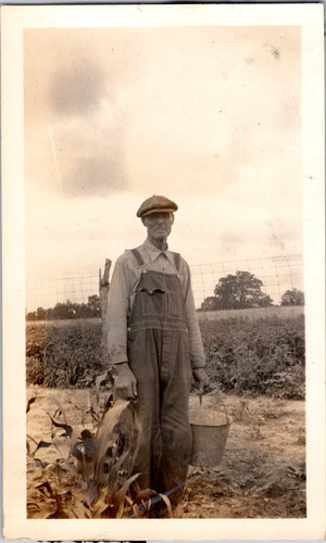 Ph25 man farmer field overalls - man,