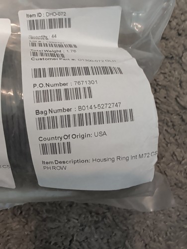 Housing retaining ring - housing,