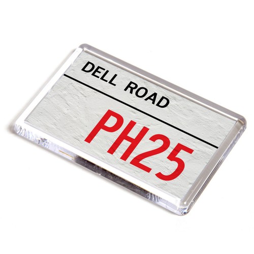 Fridge magnet dell road - fridge,